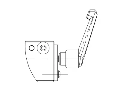 Technische Zeichnung Arretierung R